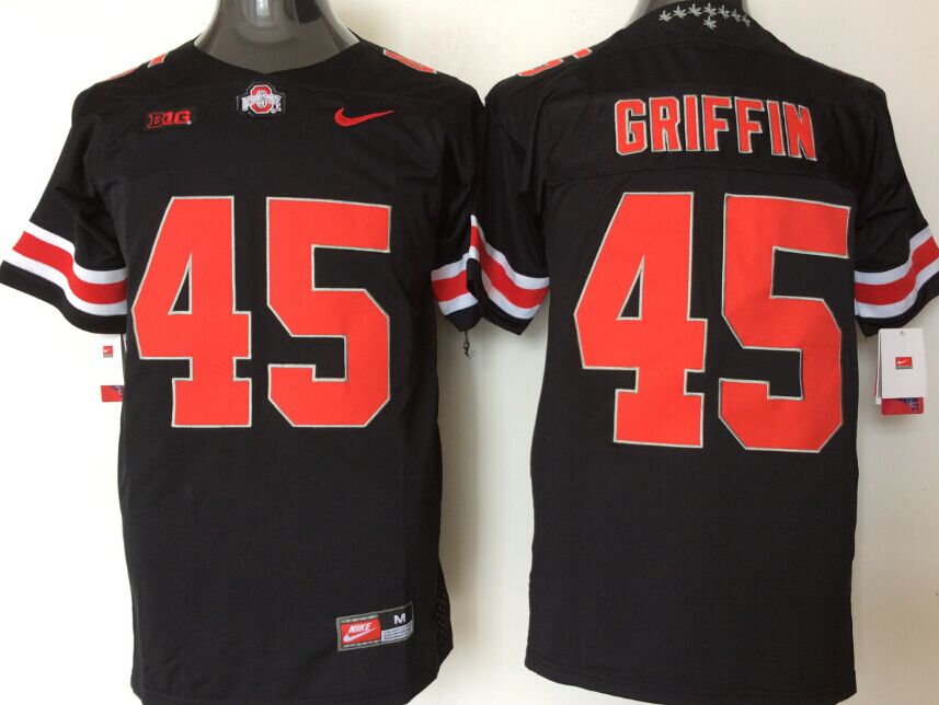 NCAA Men Ohio State Buckeyes #45 Griffin black->ncaa teams->NCAA Jersey